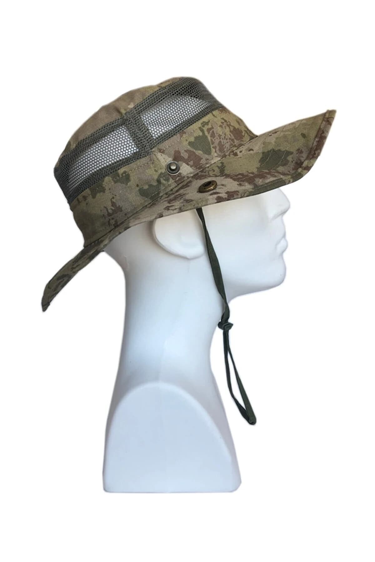 Taktik Safari Fötr Şapka Kamuflaj | Ayarlanabilir Yazlık Outdoor Şapka - Unisex
